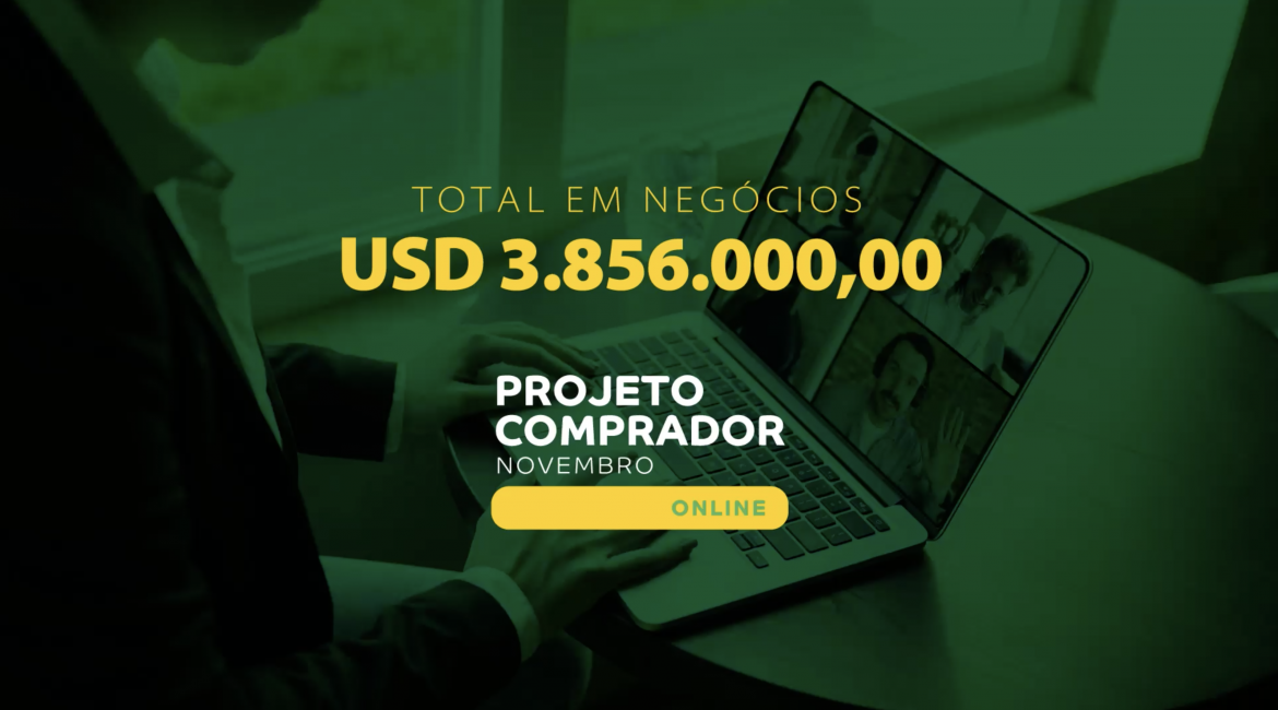 PROJETO COMPRADOR ONLINE: empresas brasileiras movimentam mais de US$ 3,8 milhões em negócios com compradores internacionais