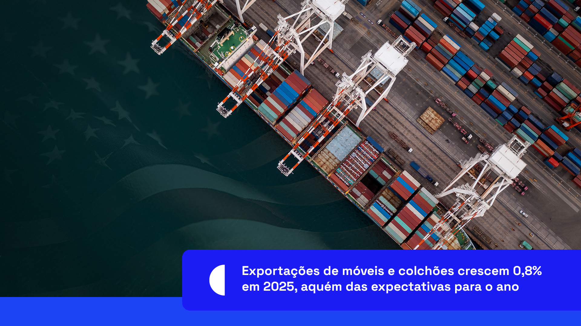 Exportações de móveis e colchões crescem 0,8% em 2025, aquém das expectativas para o ano
