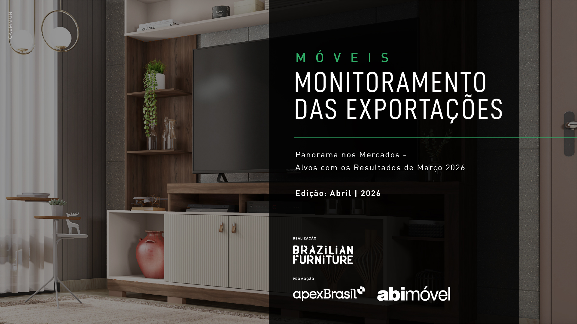 Comércio exterior em março de 2026: ‘Monitoramento das Exportações’ traz indicadores da cadeia moveleira